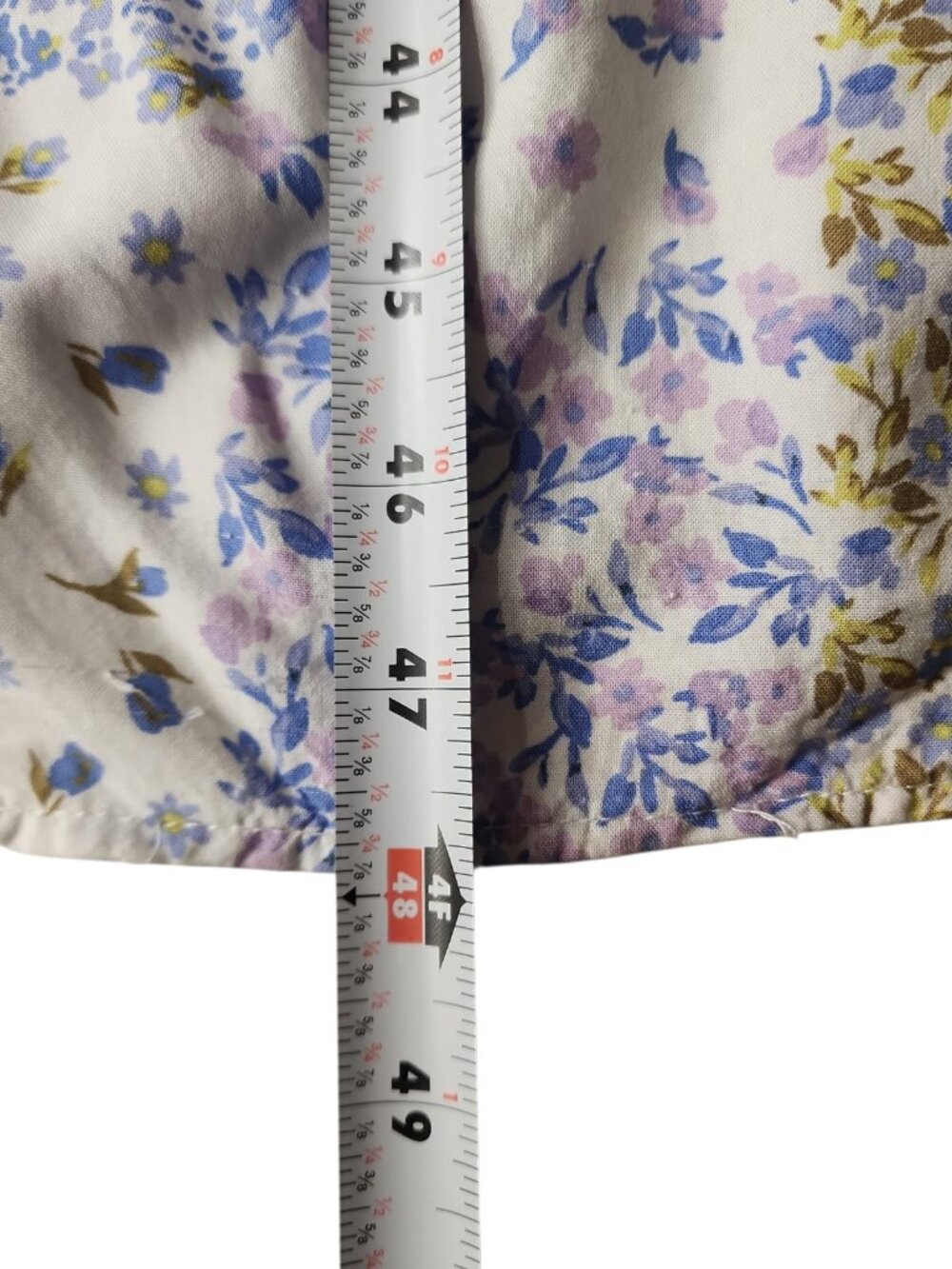 cottagecore patchwork floral maxi dress art class target lavender ruffle xl - Picture 8 of 9